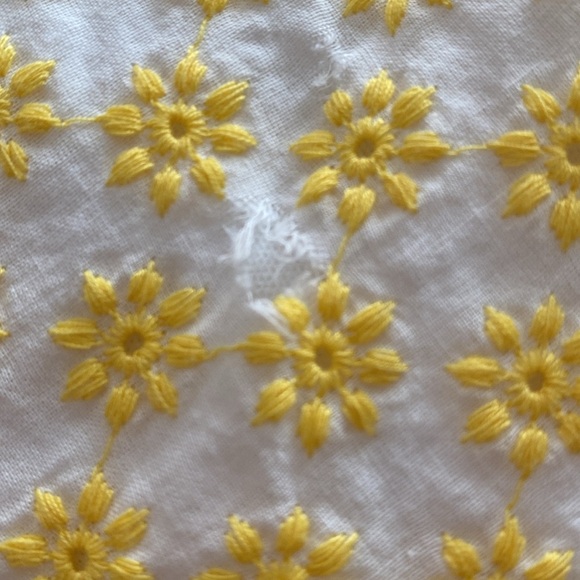 Francesca’s white dress with yellow flowers and bow sleeves size medium - Picture 13 of 15